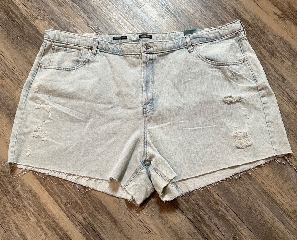 Wild Fable Women's Size 28 Super High Rise Cut Off Distress Jean Shorts 56 Waist